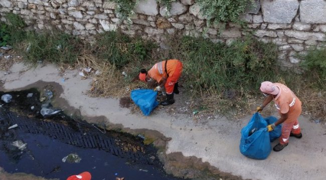 Milas'ta dere temizlikleri sürüyor