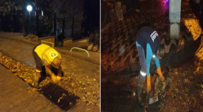 Manisa'da sağanak yağış boyunca MASKİ sahadaydı