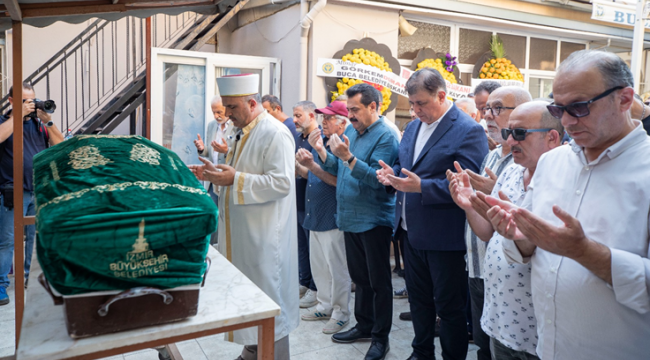 Başkan Tugay Öktemay'ı son yolculuğuna uğurladı