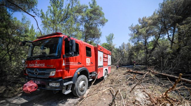 İzmir İtfaiyesi orman yangınlarına karşı 7 gün 24 saat nöbette