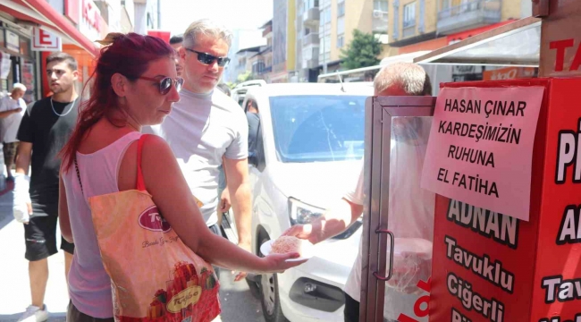 Pompalı tüfekle öldürülen esnaf için pilav hayrı yapıldı