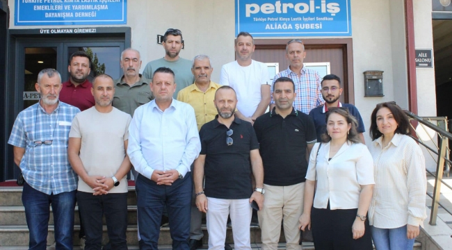 AK Parti Aliağa'dan Petrol İş Aliağa Şubesine Ziyaret