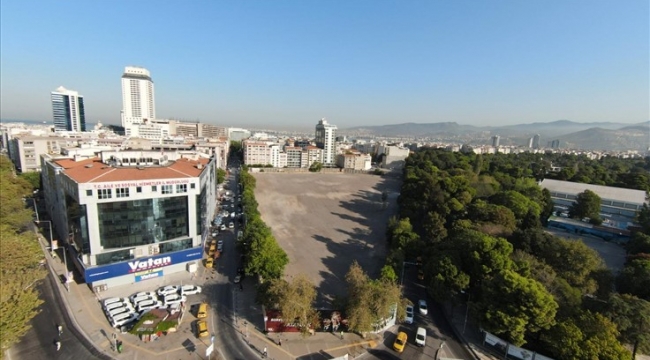 Belediye binasının yapımına karşılık Basmane Çukuru'ndan şartlı feragat