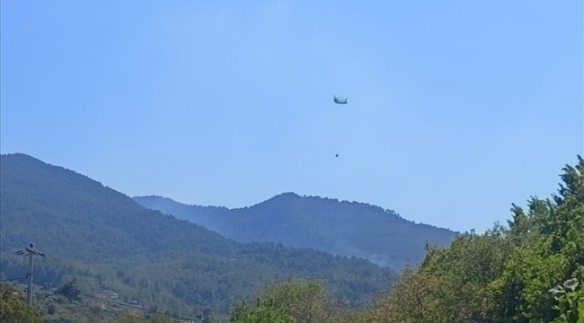 İtfaiye ekipleri, Kemalpaşa yangınına müdahale ediyor