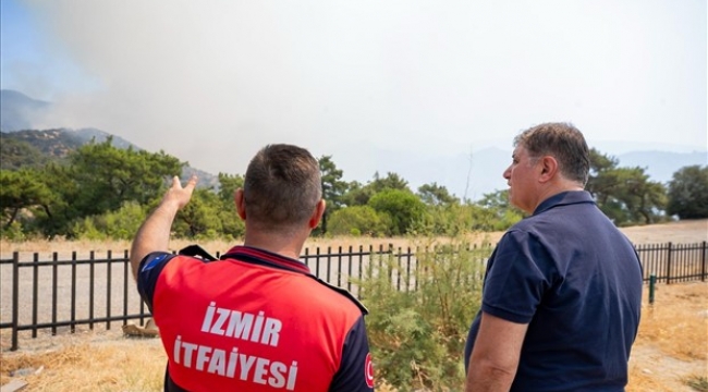 İtfaiye ekipleri Yamanlar Köyü'ne konuşlandırıldı