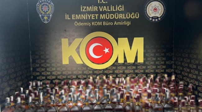 İzmir'de kaçak alkol operasyonu