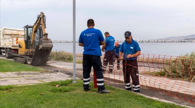 Kordon'da deniz taşkınlarına karşı önlem