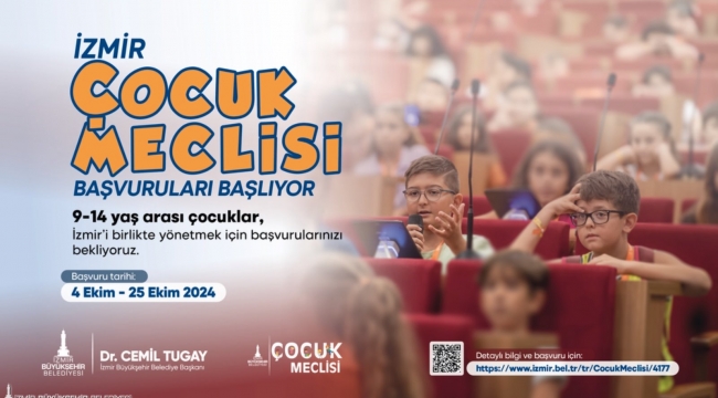 İzmir Çocuk Meclisi başvuruları başlıyor