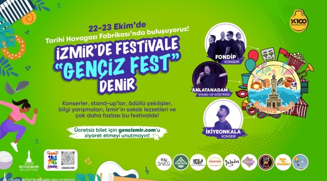 İzmir'de gençlik ve yaratıcılık rüzgarı estirecek Gençİz Fest başlıyor