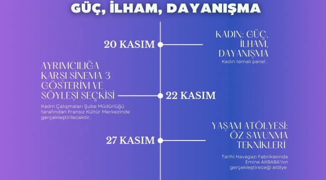 Bu ayın teması "Kadın: Güç, İlham, Dayanışma"