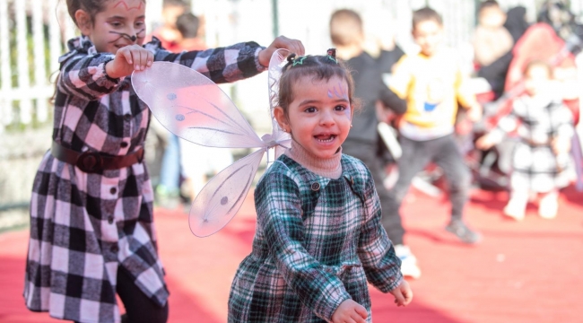 Çocuklar kadar aileleri de eğlendi 