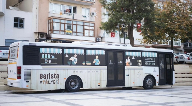 "Mobil Barista" otobüsünün yeni rotası gençlik merkezleri