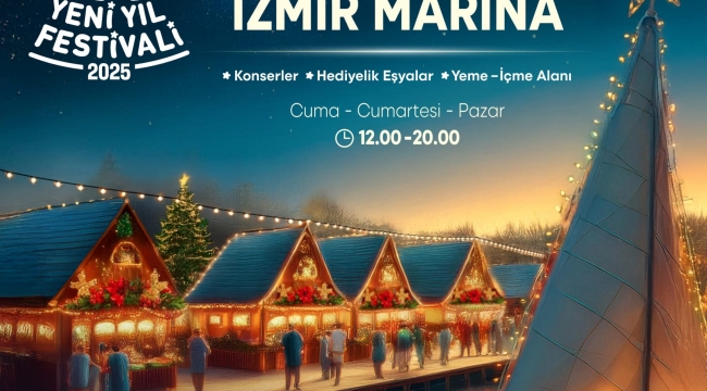 Yeni yıl heyecanı İzmir Marina'da