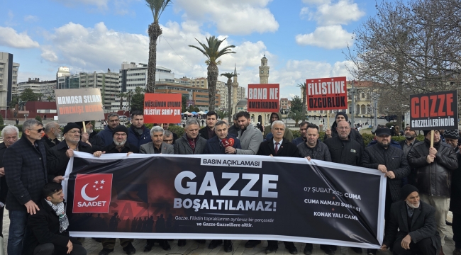 Saadet Partisi Gazze için meydanlara indi